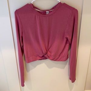 Cropped twisted IVL top